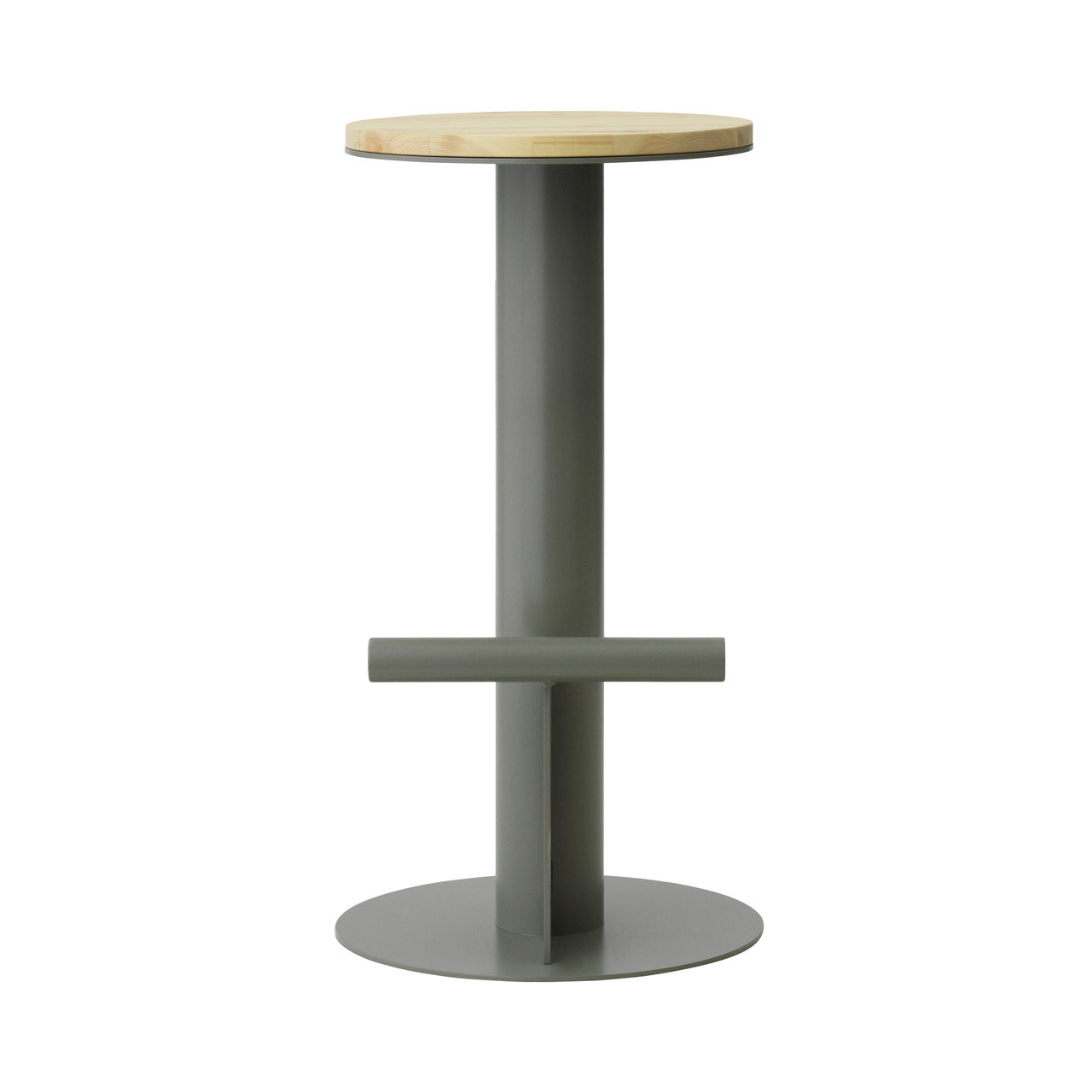 Pole Bar + Counter Stool: Bar + Grey