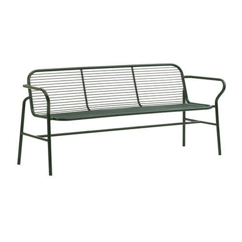Vig Dining Bench: Dark Green
