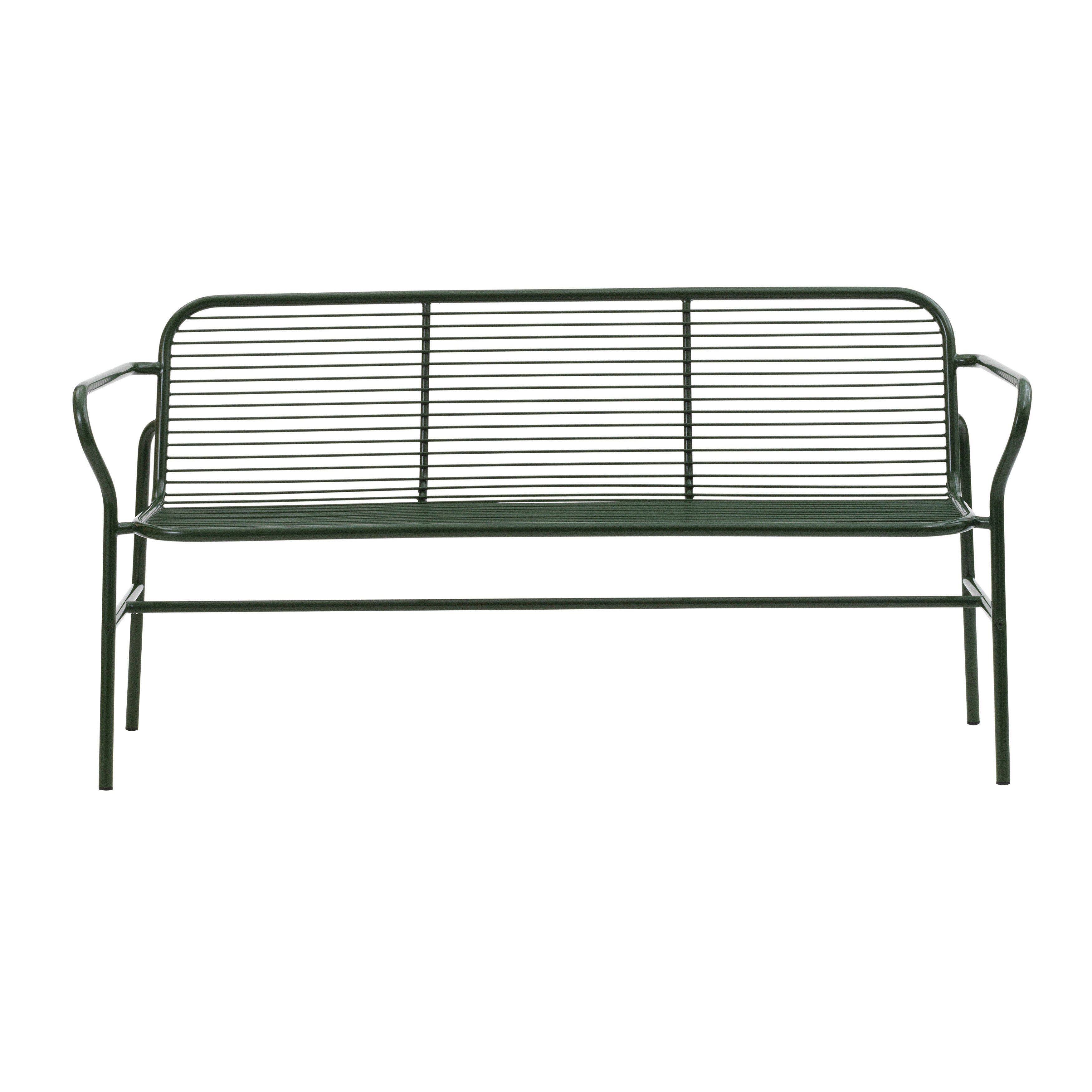Vig Dining Bench: Dark Green