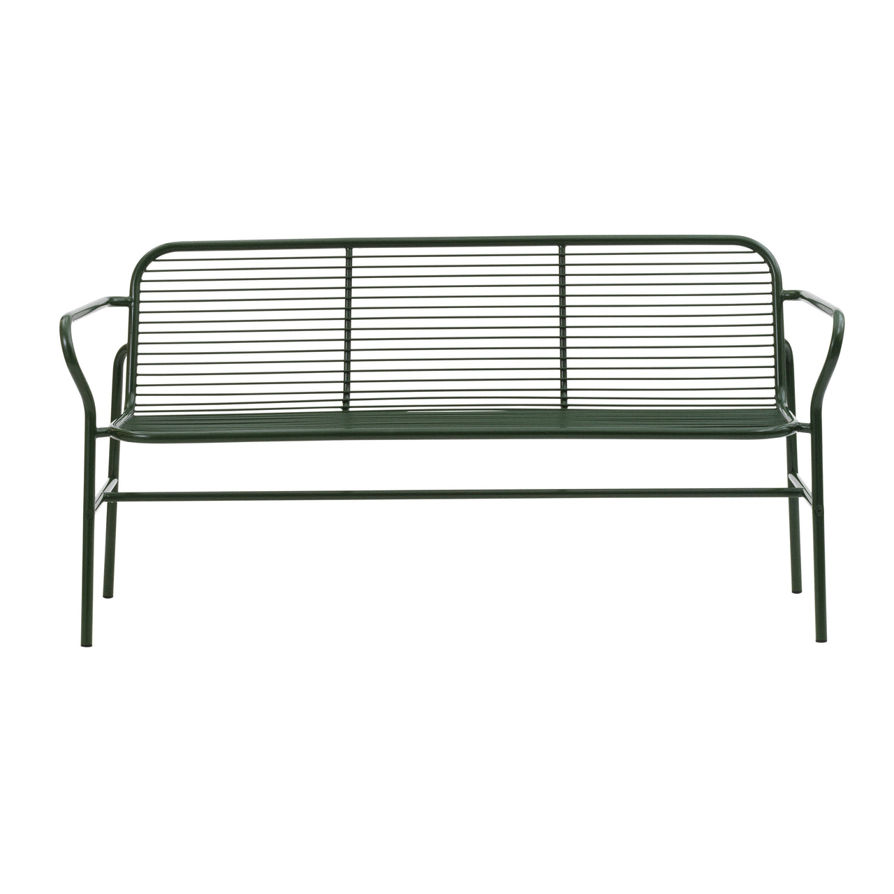 Vig Dining Bench: Dark Green