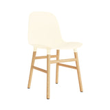 Form Chair: Wood Base + Cream + Oak