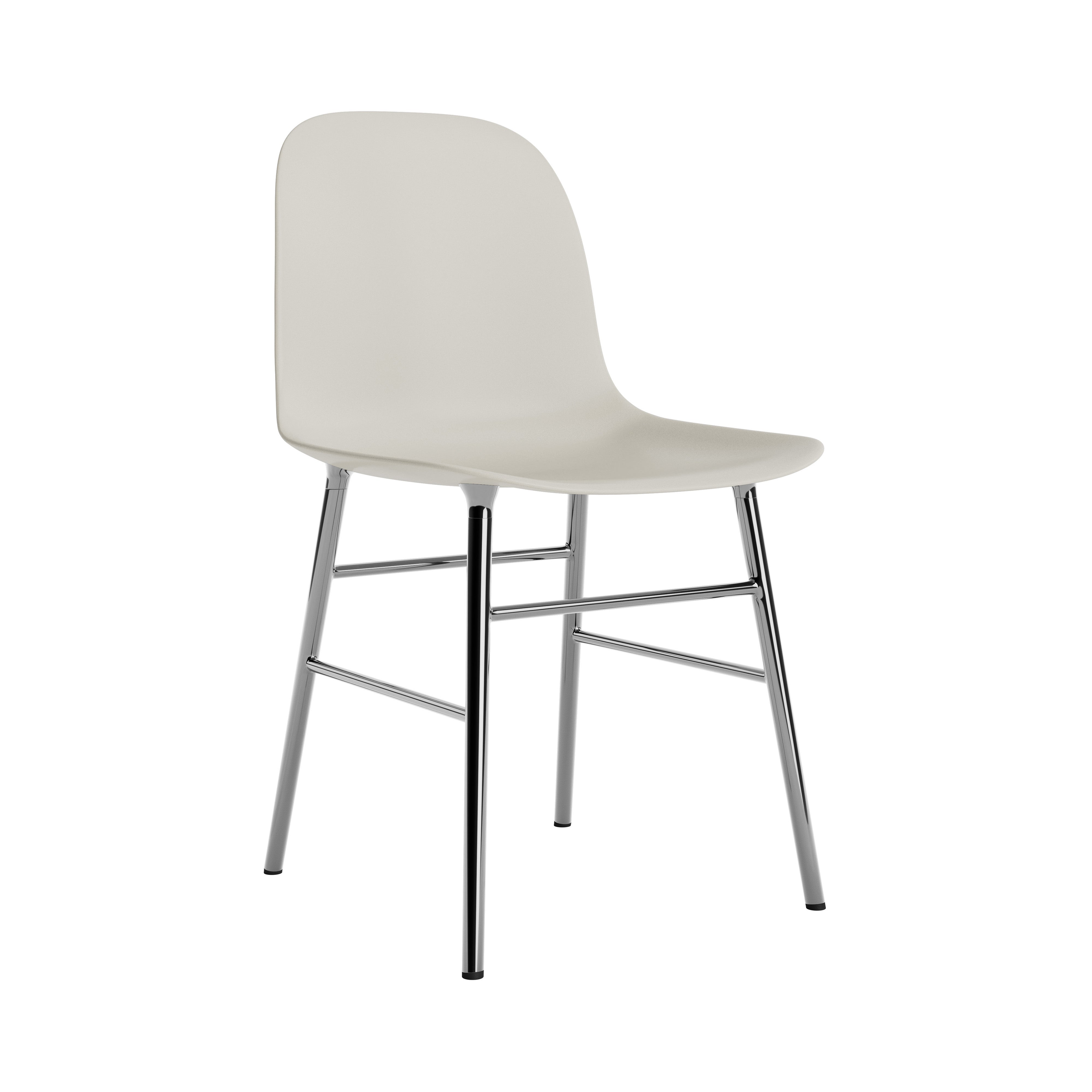 Form Chair: Chrome + Light Grey