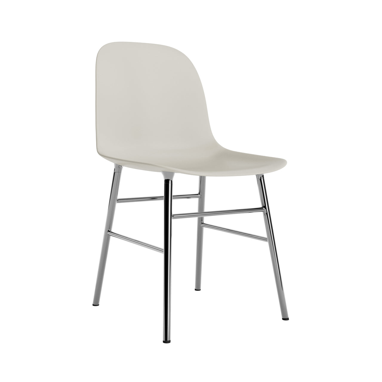 Form Chair: Chrome + Light Grey