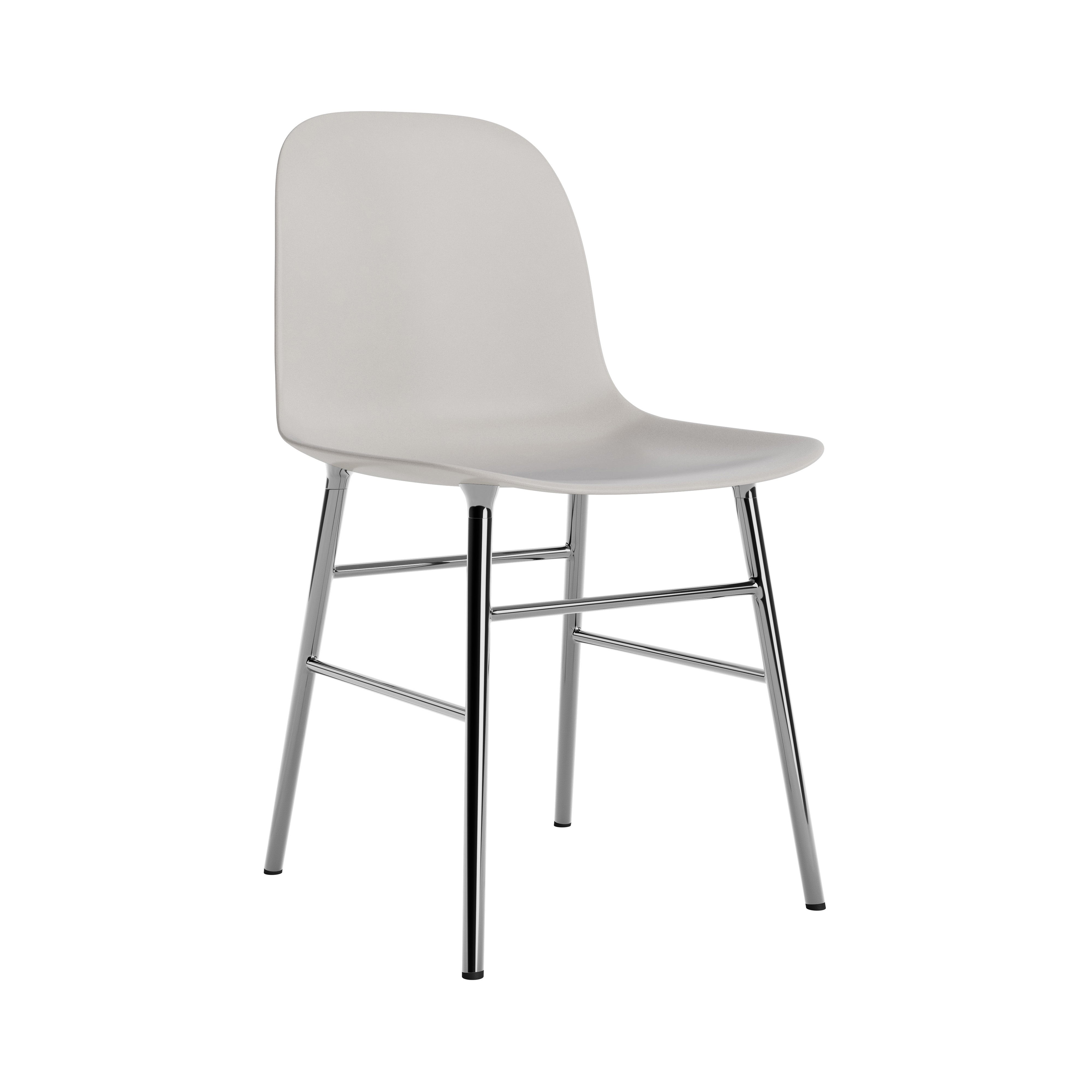 Form Chair: Chrome + Warm Grey