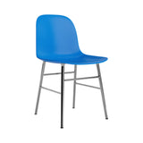 Form Chair: Chrome + Bright Blue