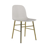 Form Chair: Brass + Warm Grey