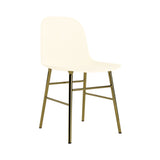 Form Chair: Brass + Cream