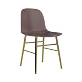 Form Chair: Brass + Brown