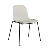Form Stacking Chair: Steel + Light Grey