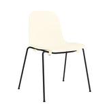 Form Stacking Chair: Steel + Cream