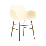 Form Armchair: Brass + Cream