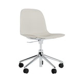 Form Chair: Swivel 5W Gaslift + Aluminum + Light Grey