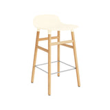 Form Bar + Counter Stool: Oak Legs + Counter + Cream