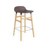 Form Bar + Counter Stool: Oak Legs + Counter + Brown