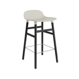 Form Bar + Counter Stool: Black Lacquered Oak + Counter + Light Grey