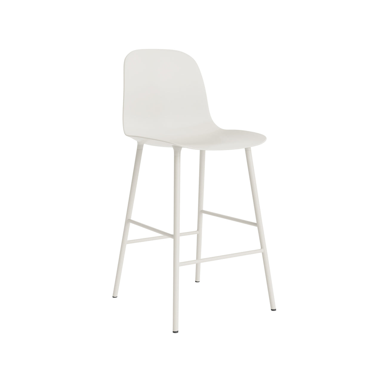 Form Bar + Counter Chair: Counter + White