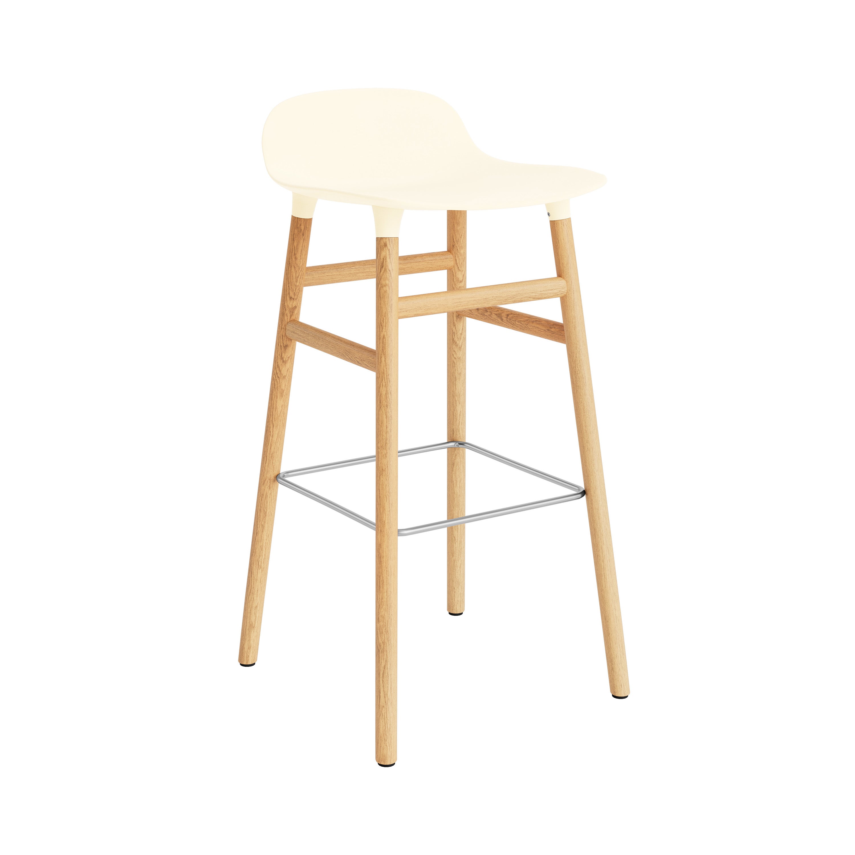 Form Bar + Counter Stool: Oak Legs + Bar + Cream