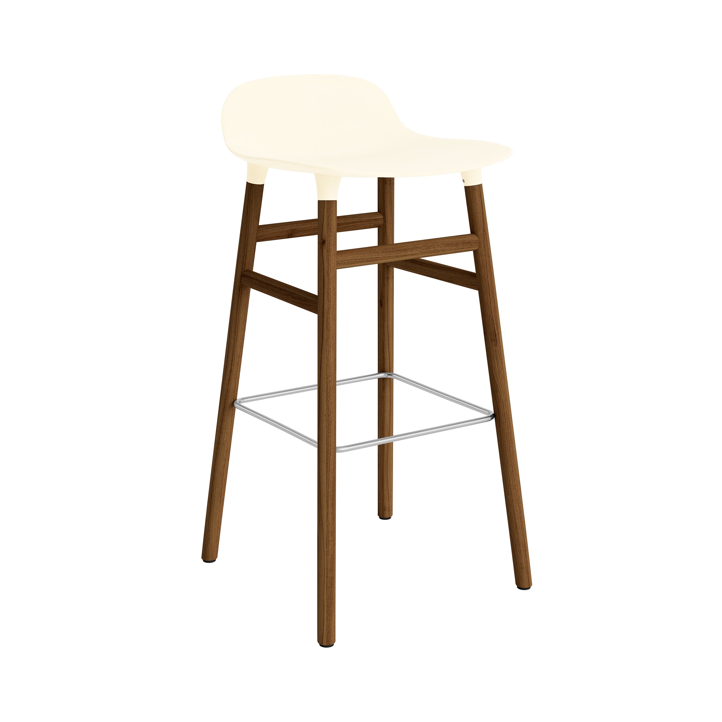 Form Bar + Counter Stool: Walnut Legs + Bar + Cream