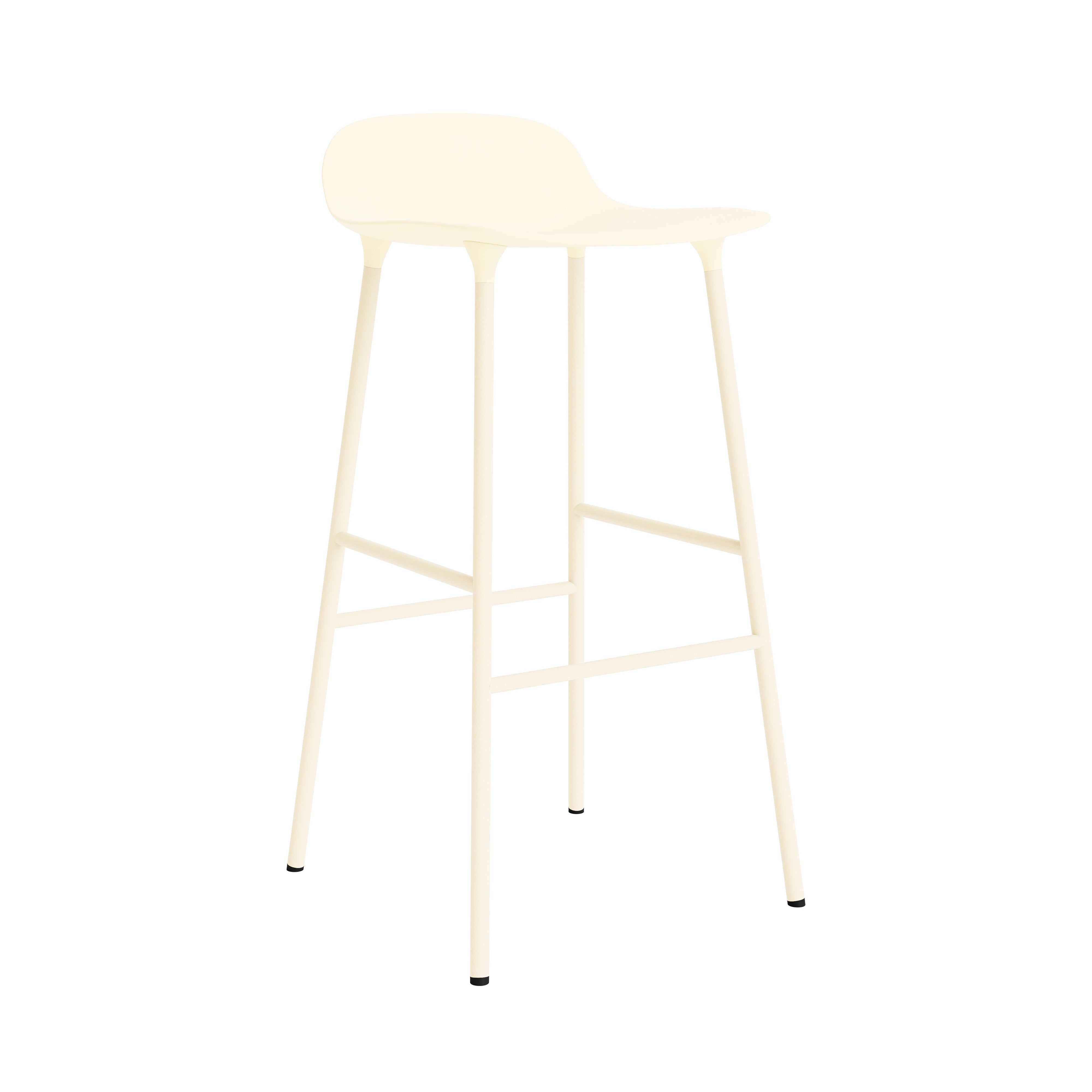 Form Bar + Counter Stool: Steel + Bar + Cream