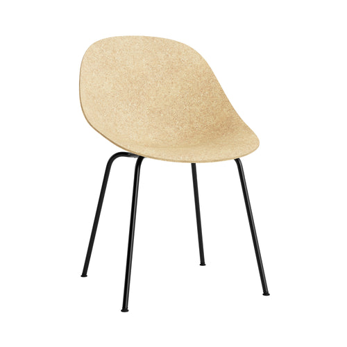 Mat Chair: Steel + Black + Hemp