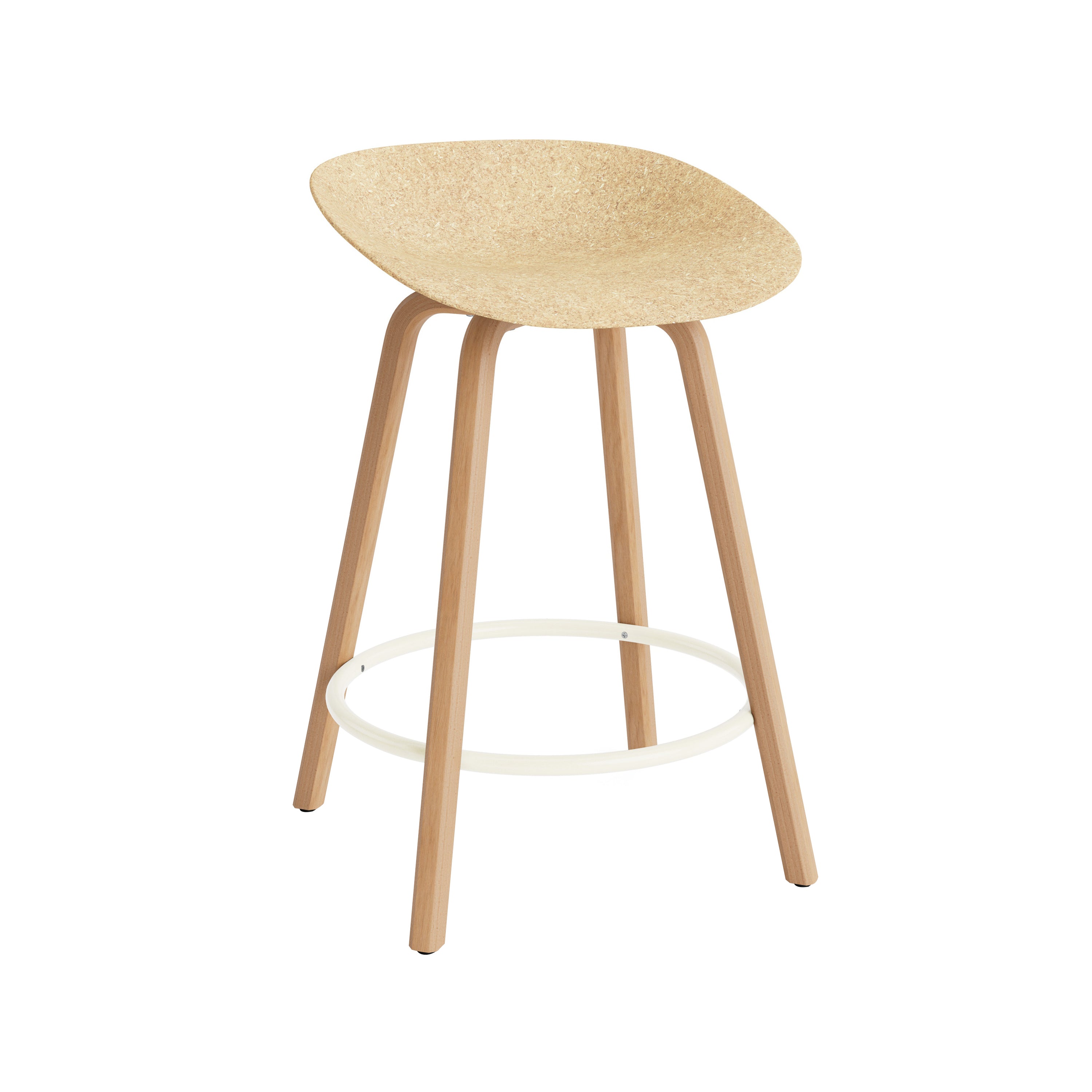 Mat Bar + Counter Stool: Counter + Cream + Hemp