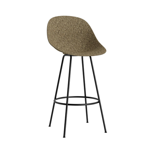 Mat Bar + Counter Chair: Steel + Bar + Seaweed + Black