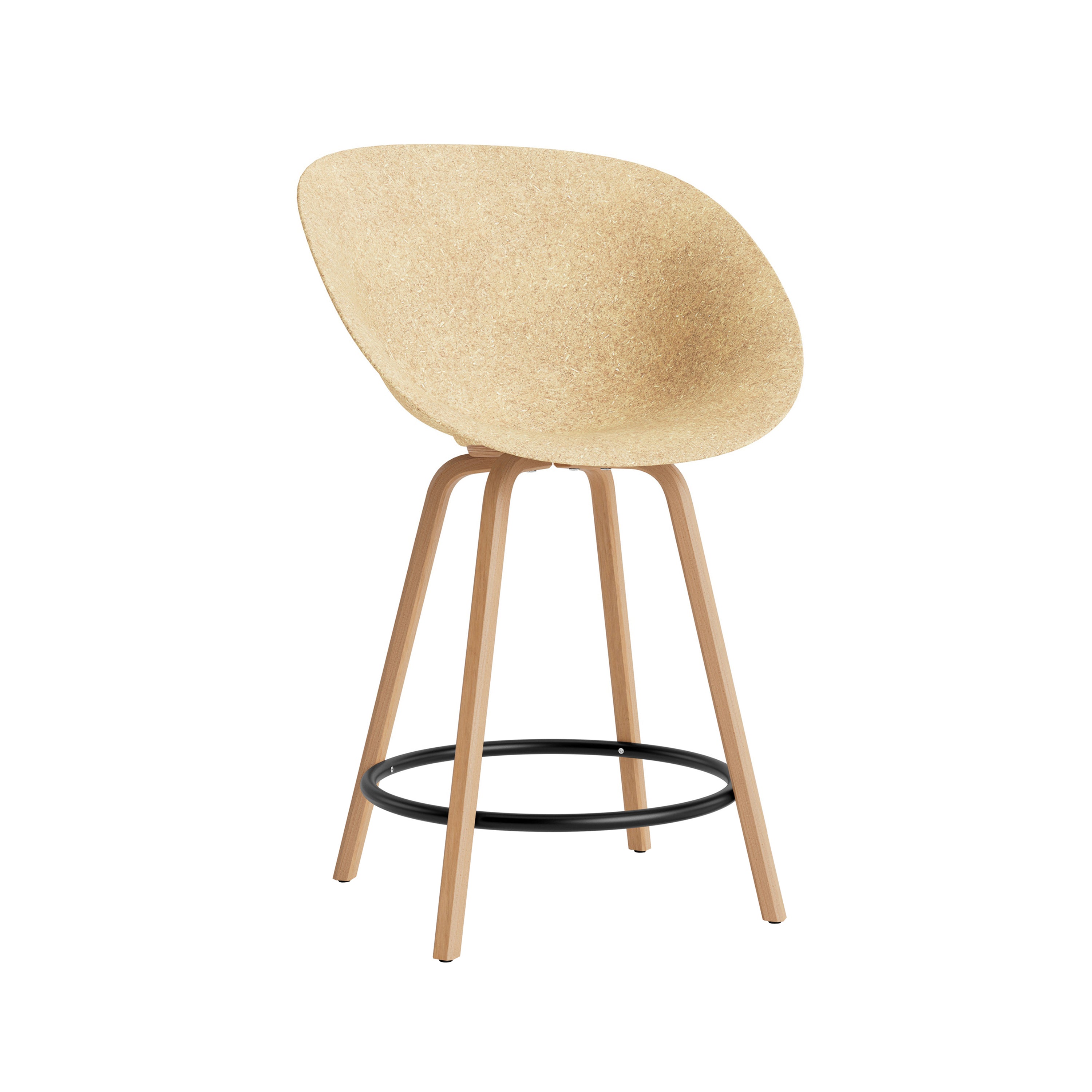 Mat Bar + Counter Armchair: Counter + Black + Hemp