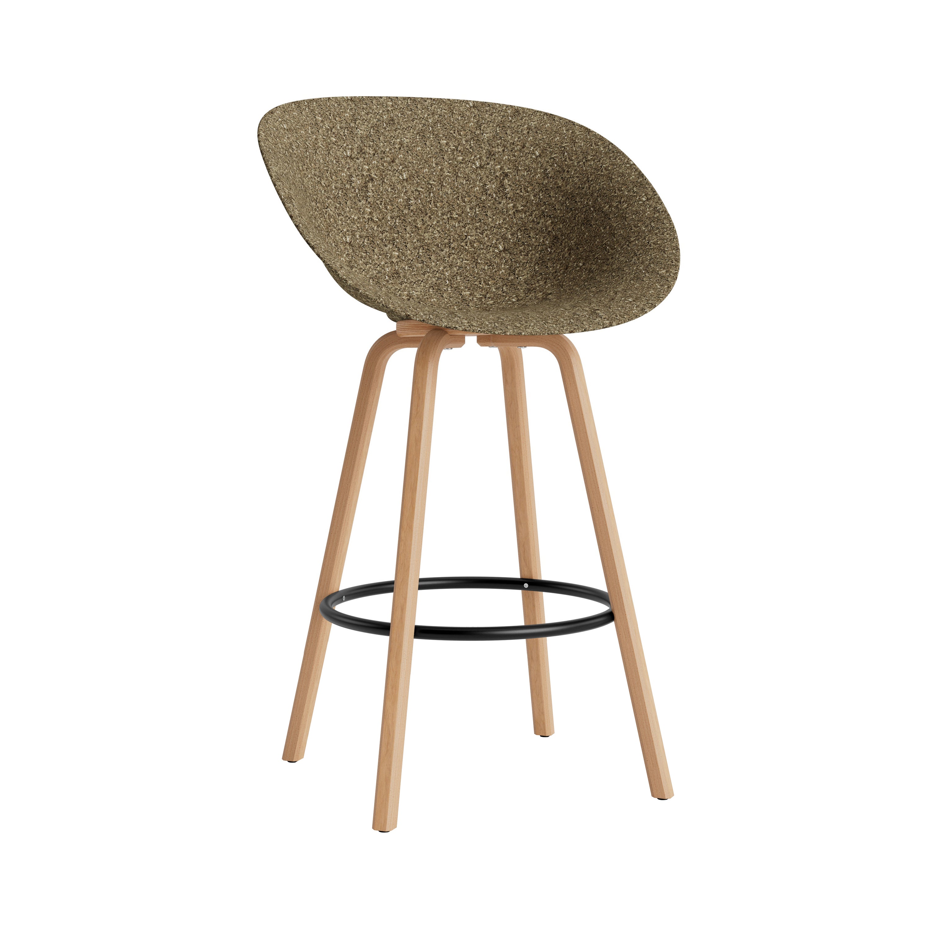 Mat Bar + Counter Armchair: Bar + Black + Seaweed