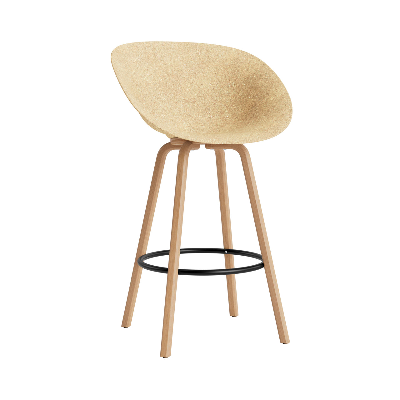 Mat Bar + Counter Armchair: Bar + Black + Hemp 