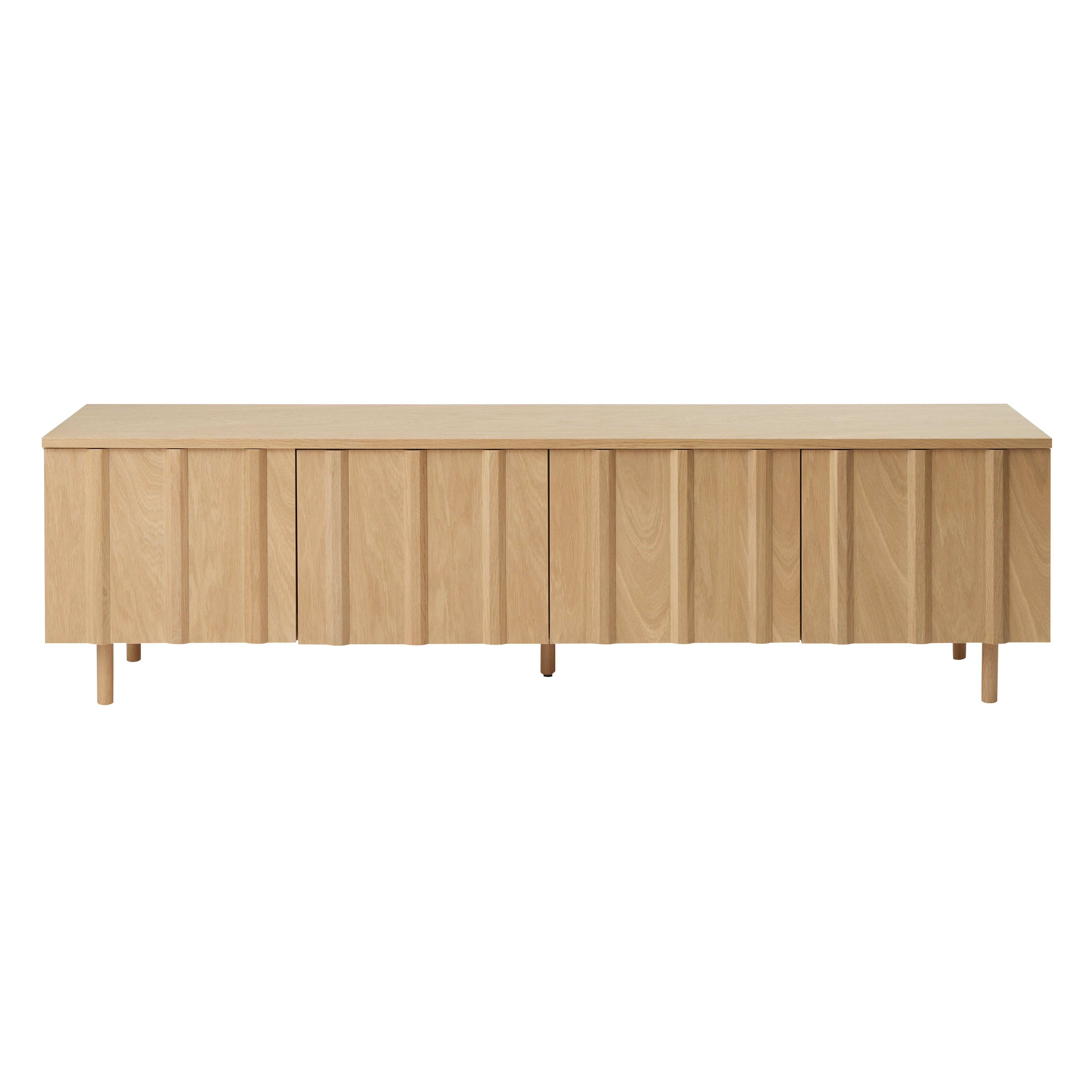Rib Sideboard: Low + Oak