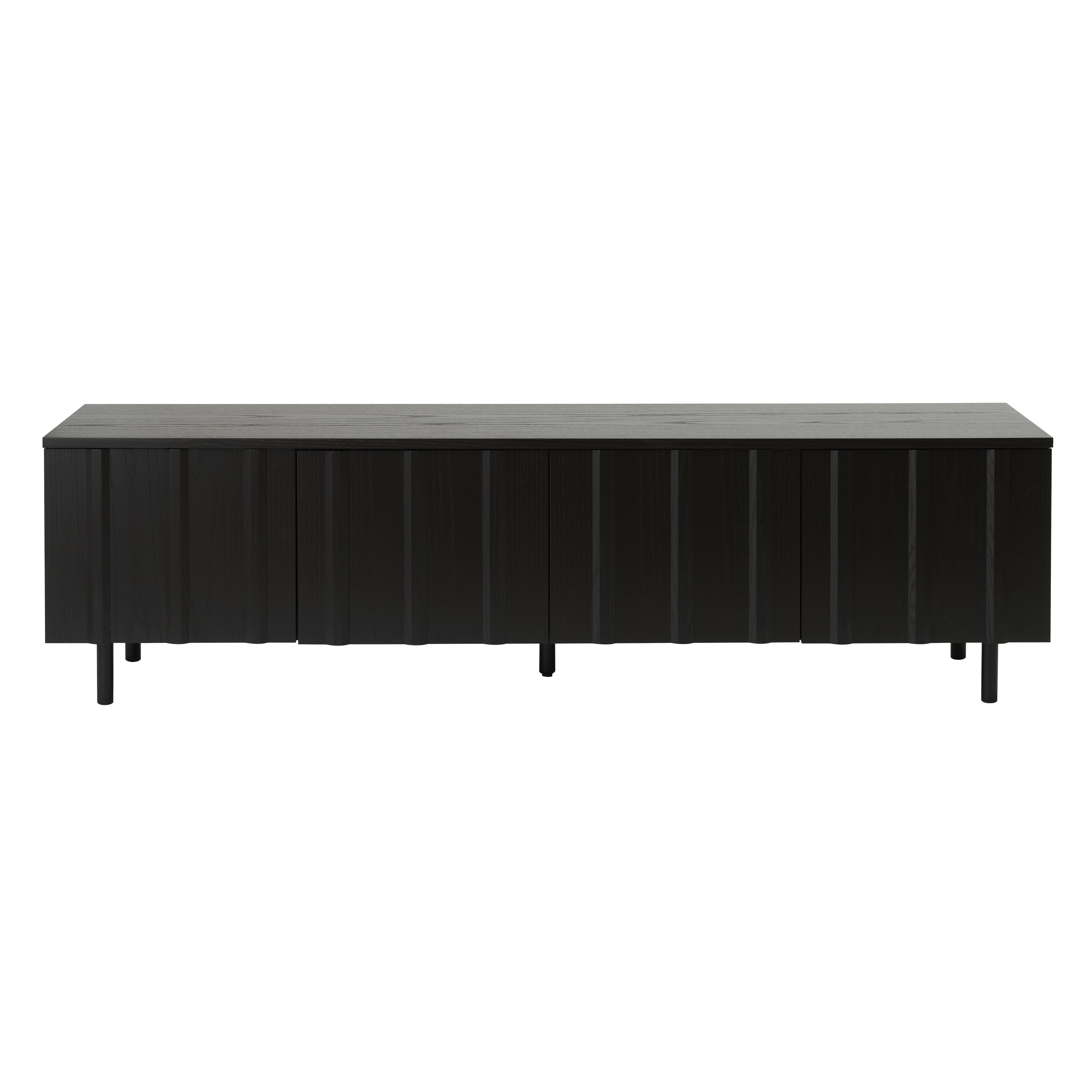 Rib Sideboard: Low + Soft Black