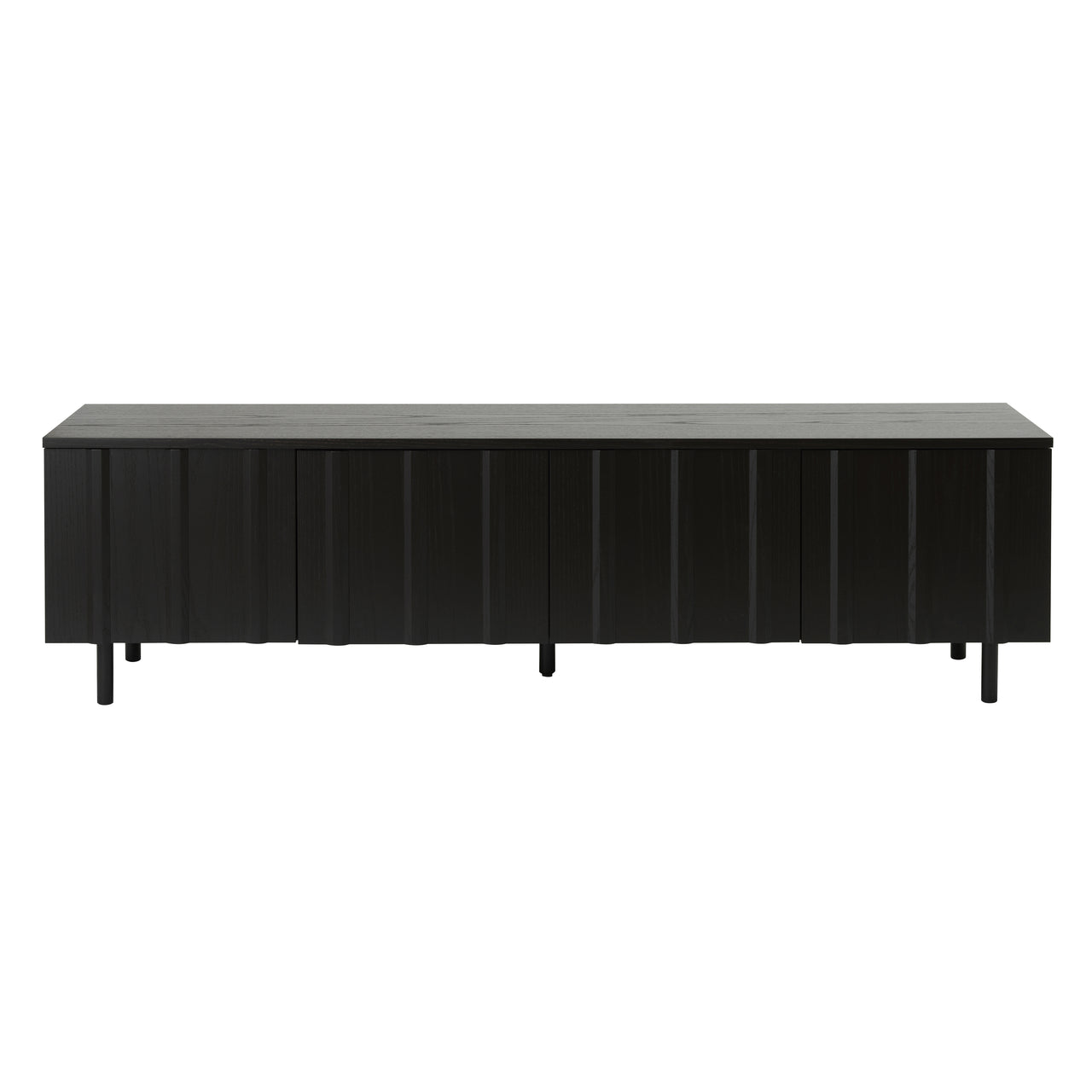 Rib Sideboard: Low + Soft Black