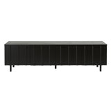 Rib Sideboard: Low + Soft Black