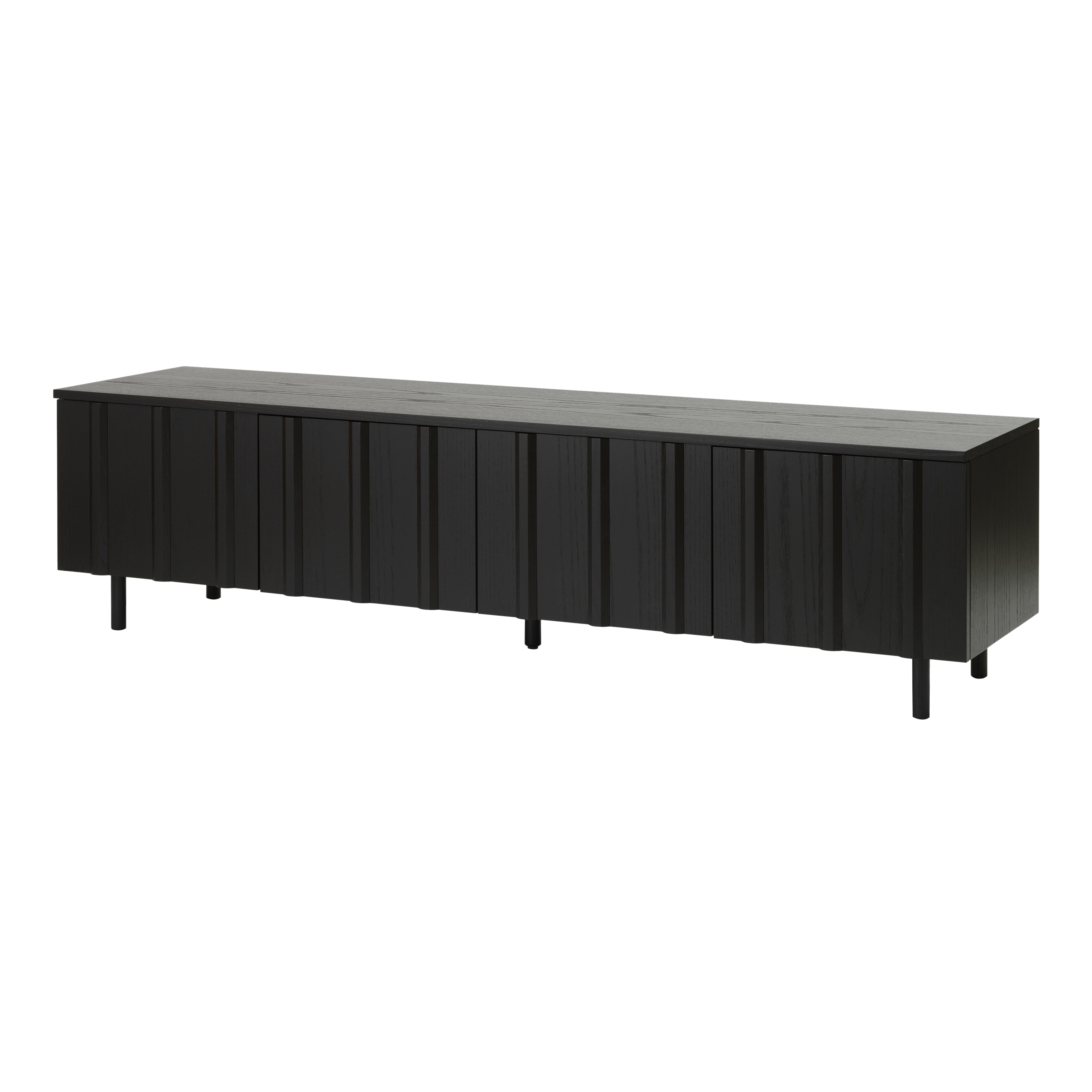 Rib Sideboard: Low + Soft Black