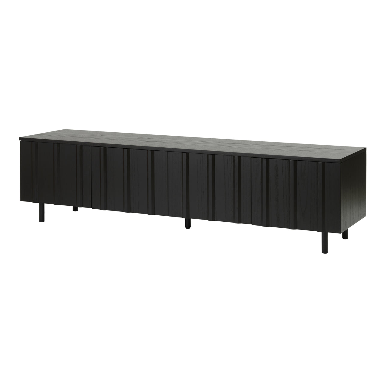 Rib Sideboard: Low + Soft Black