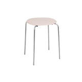 Petit Rond Stool: Upholstered: Natural Leather