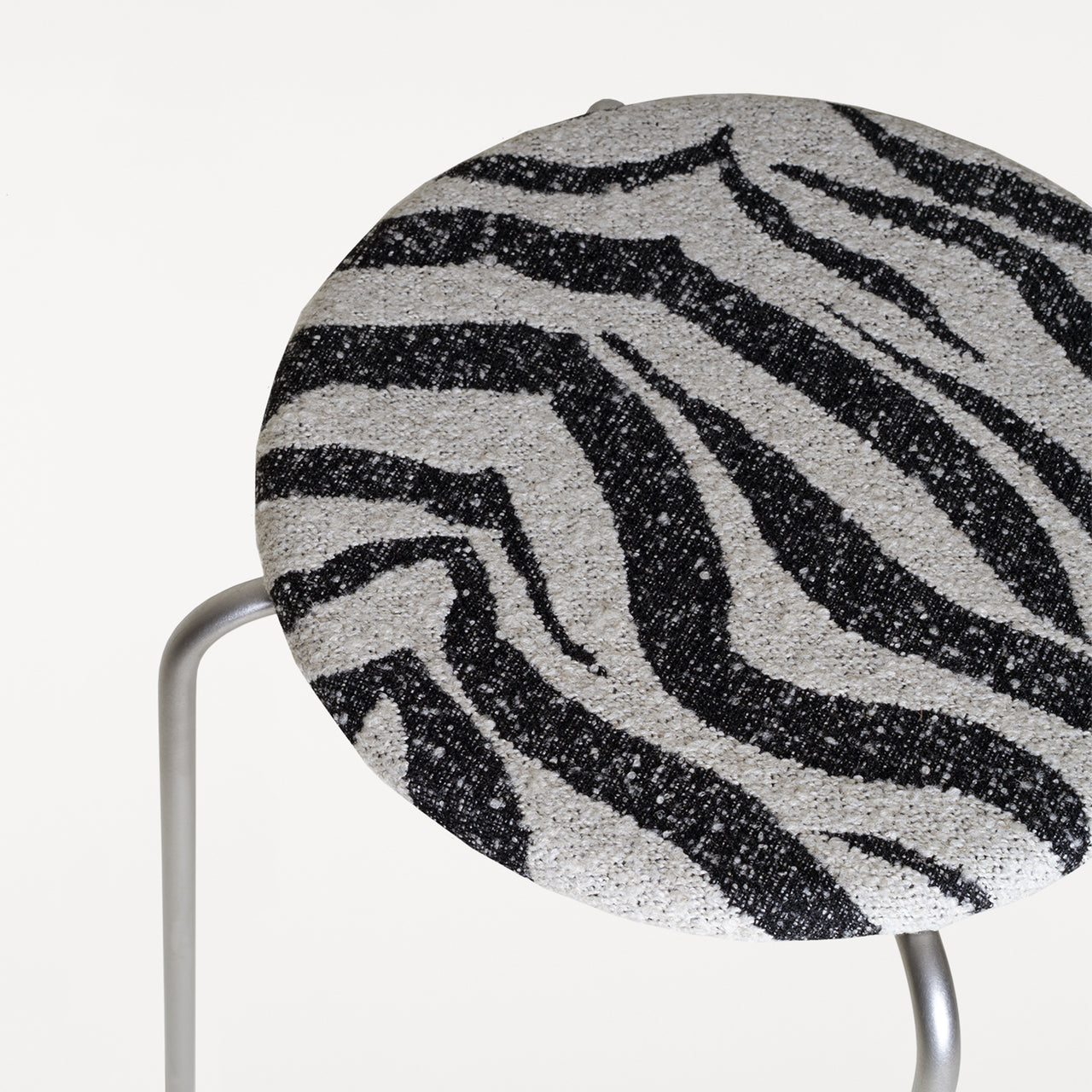 Petit Rond Stool: Upholstered