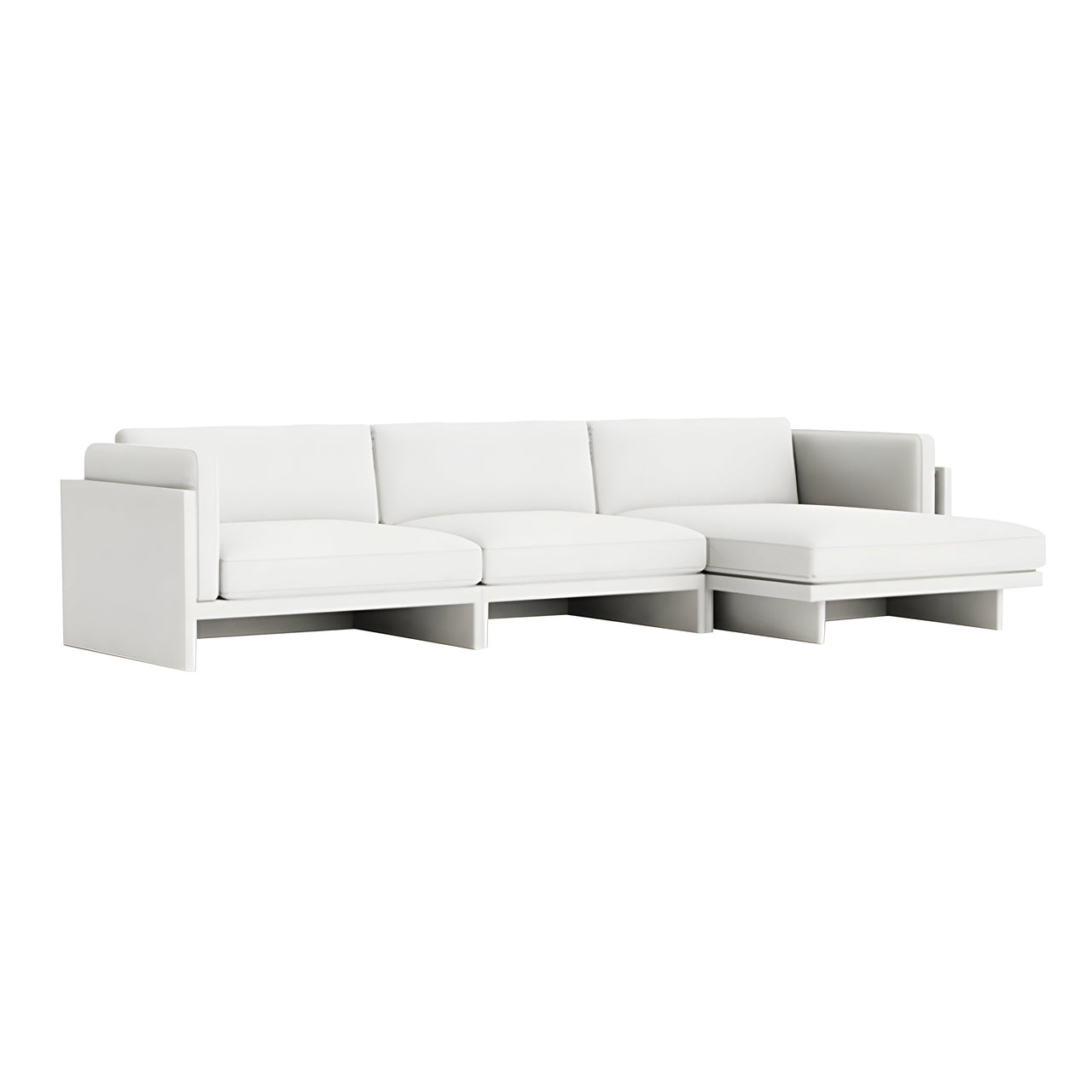 Softy Modular Sofa: 4 Seater with Right Chaise Lounge