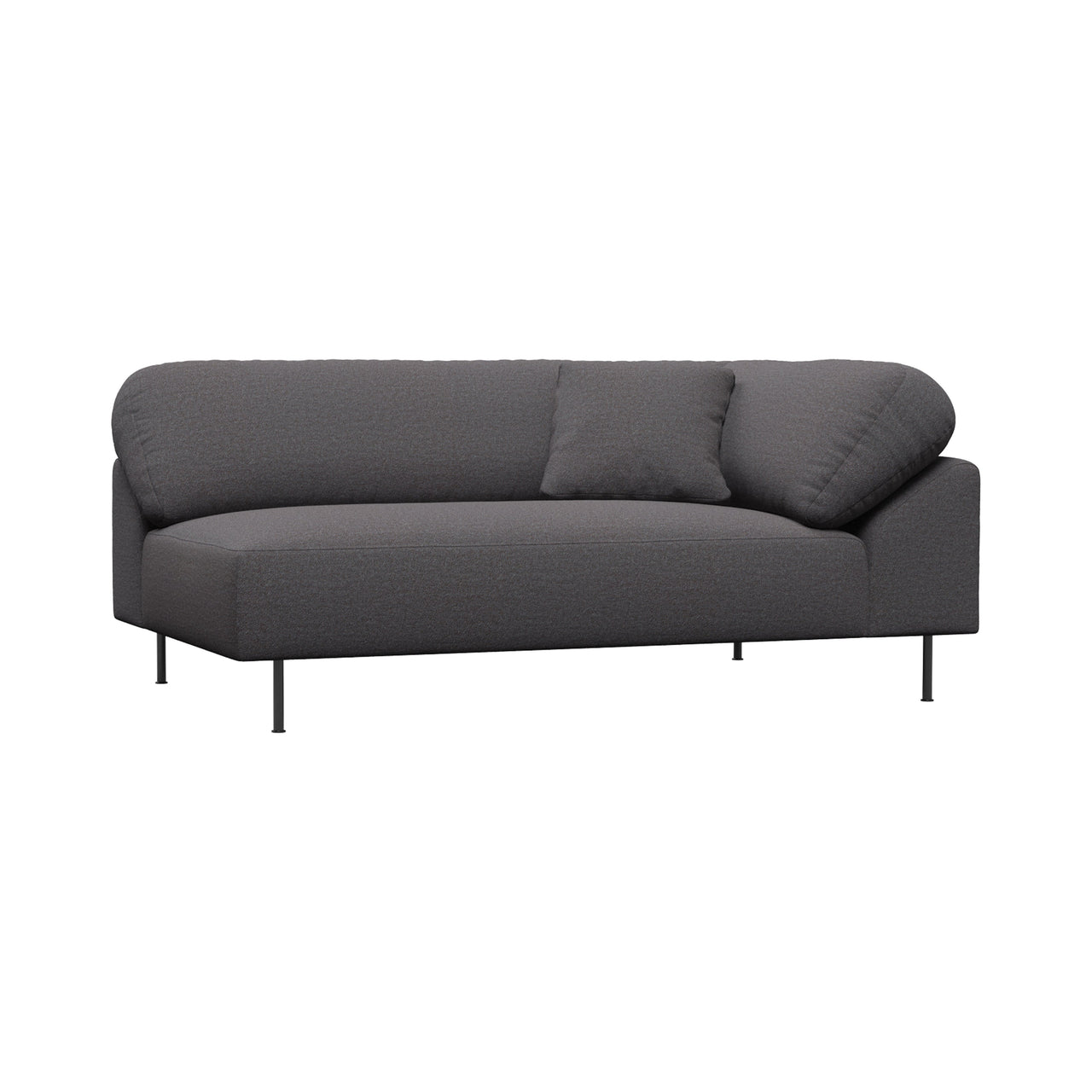 Collar Sofa: Open End 2 Seater + Right