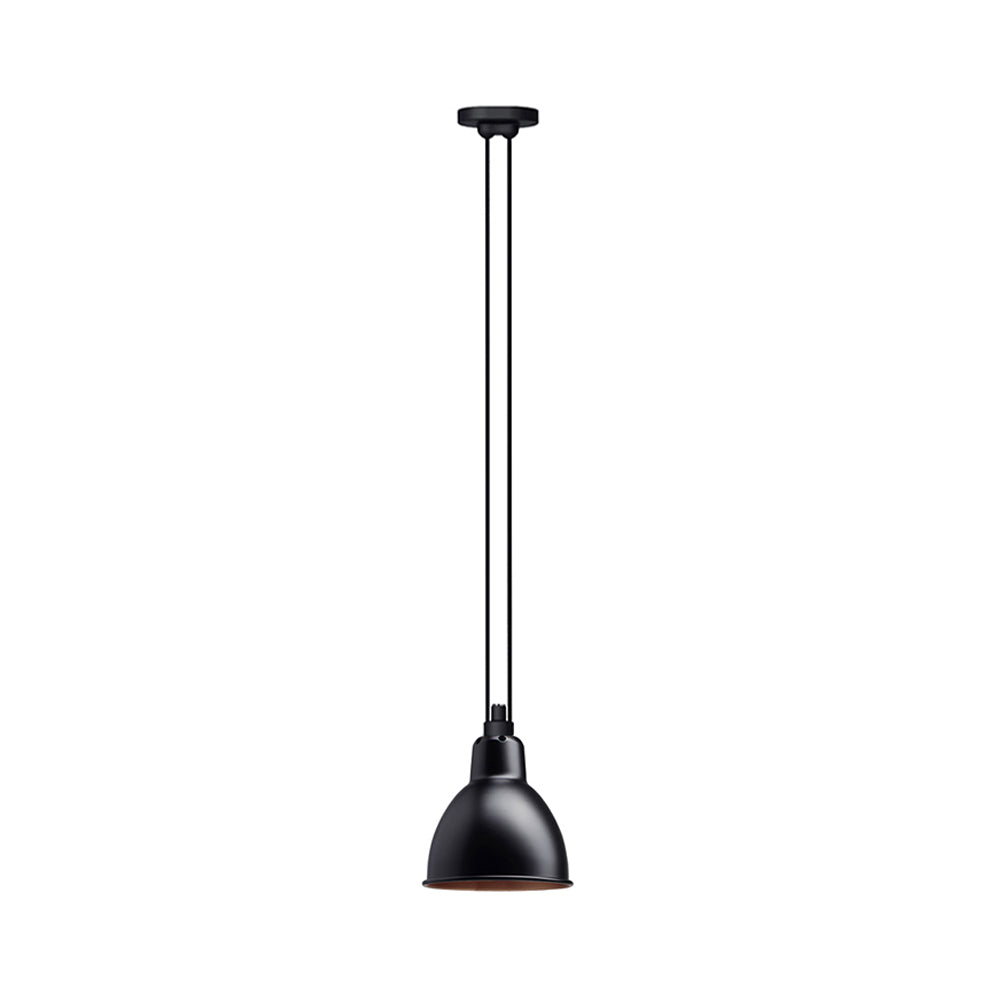 Les Acrobates N° 322 Pendant Lamp: Large + Black + Copper + Round