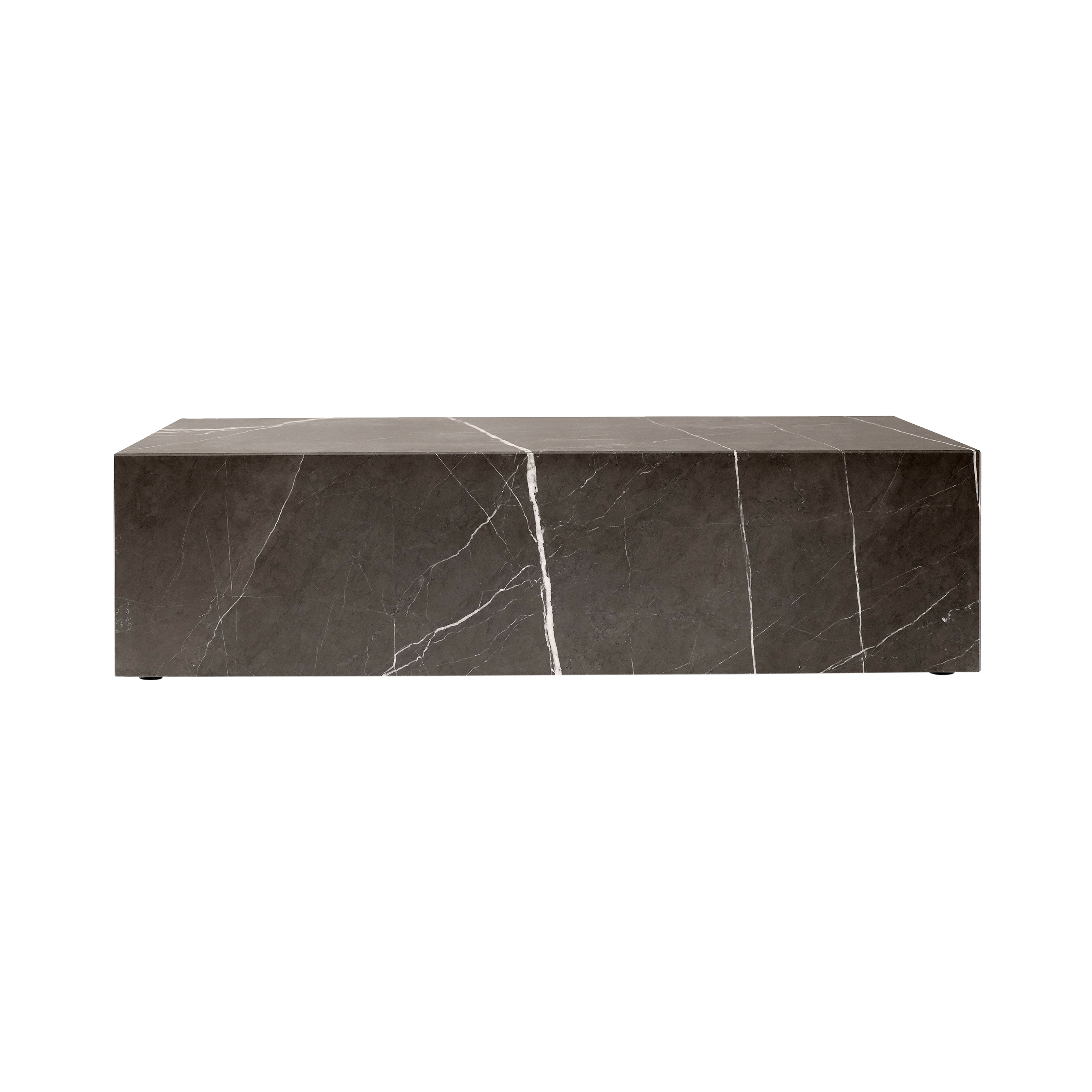 Plinth Podium: Low + Grey Kendzo Marble