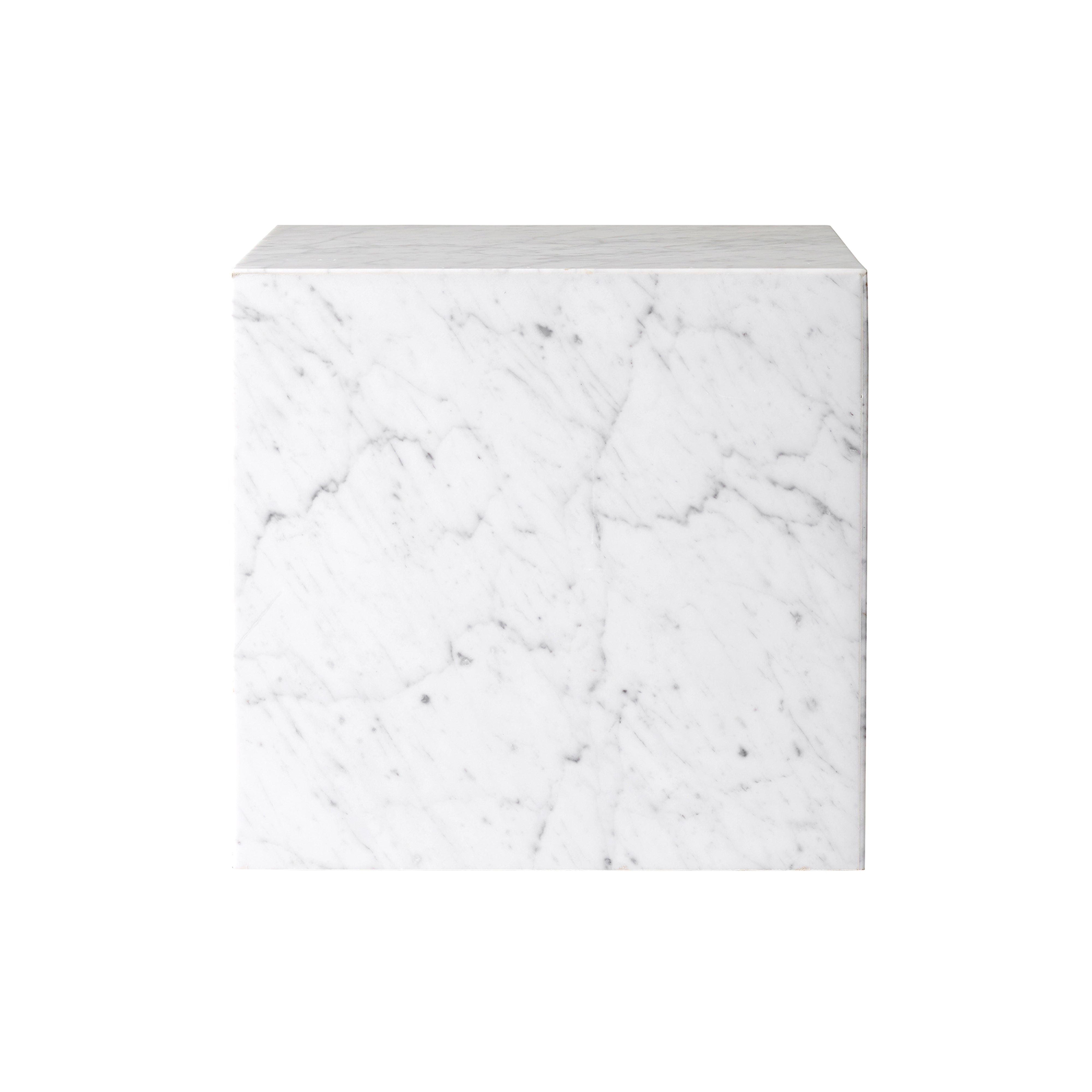 Plinth Podium: Cubic + White Carrara Marble