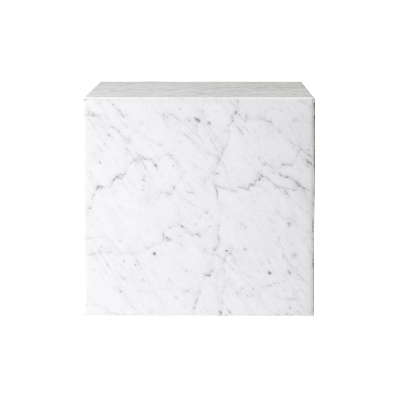 Plinth Podium: Cubic + White Carrara Marble