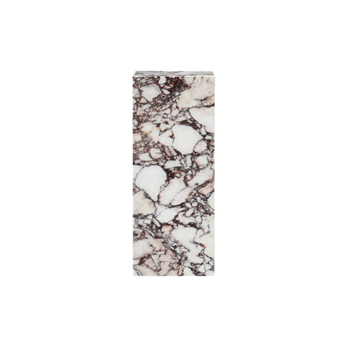 Plinth Podium: Pedestal + Calacatta Viola Marble