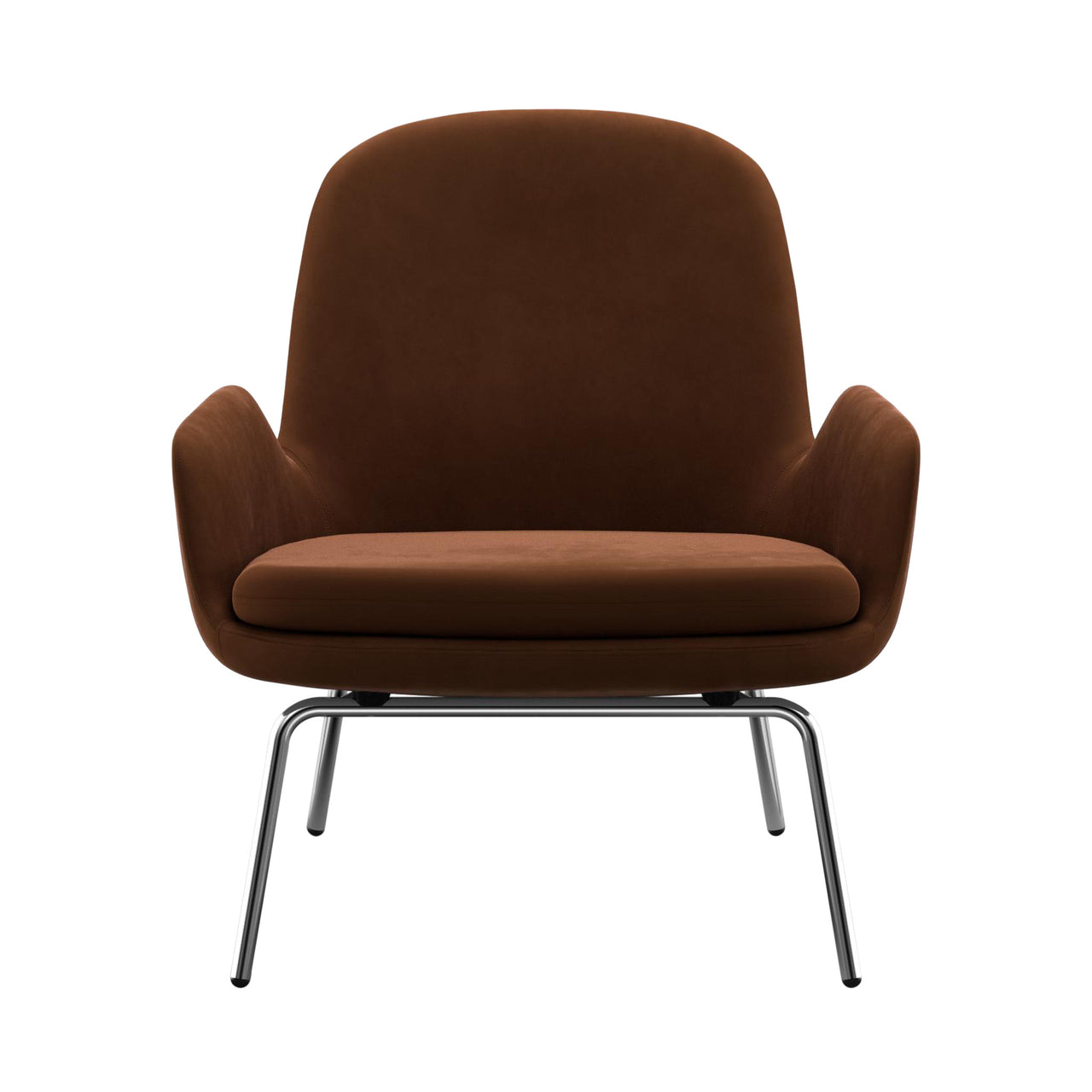 Era Lounge Chair: Low + Metal Base + Chrome