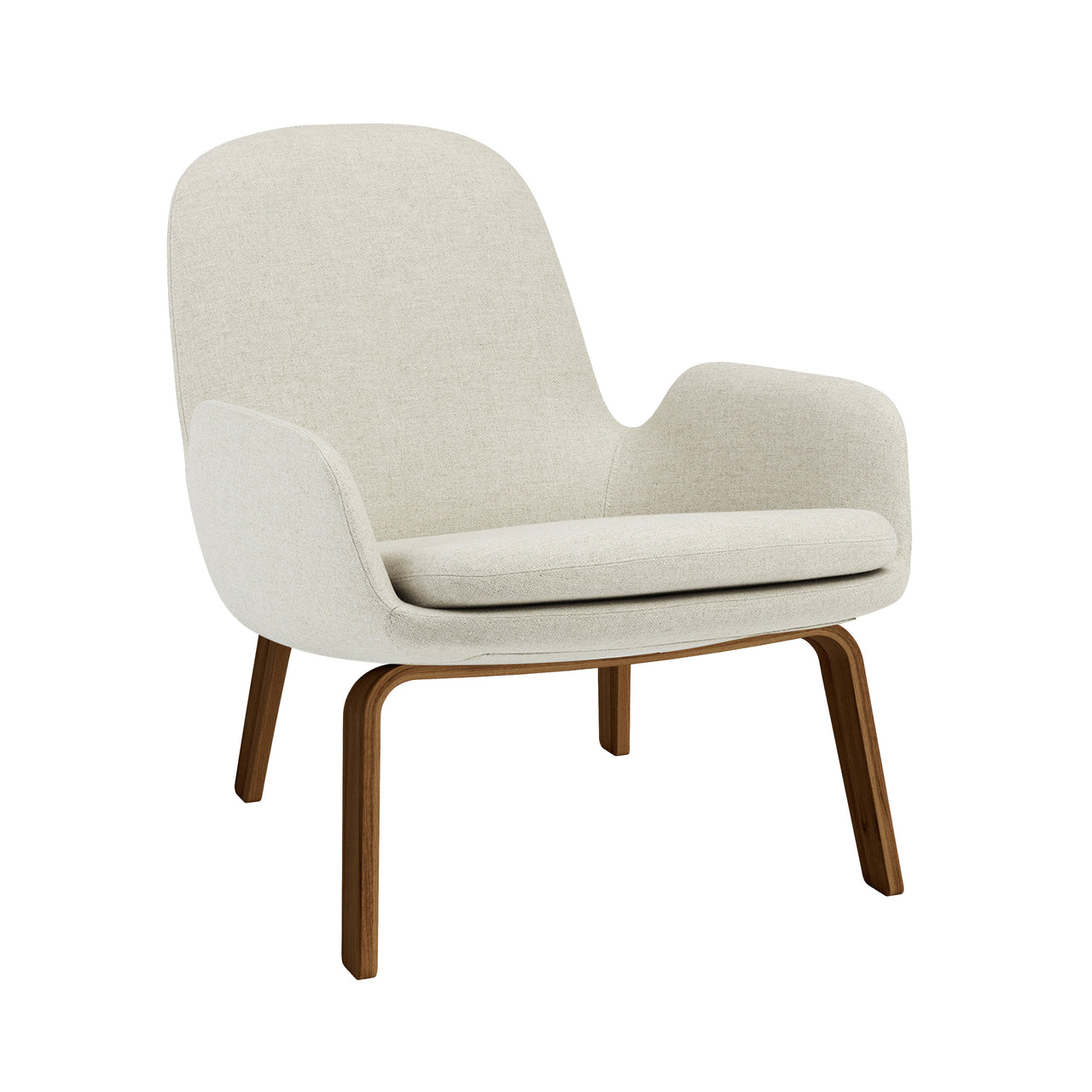 Era Lounge Chair: Low + Wood Base + Walnut