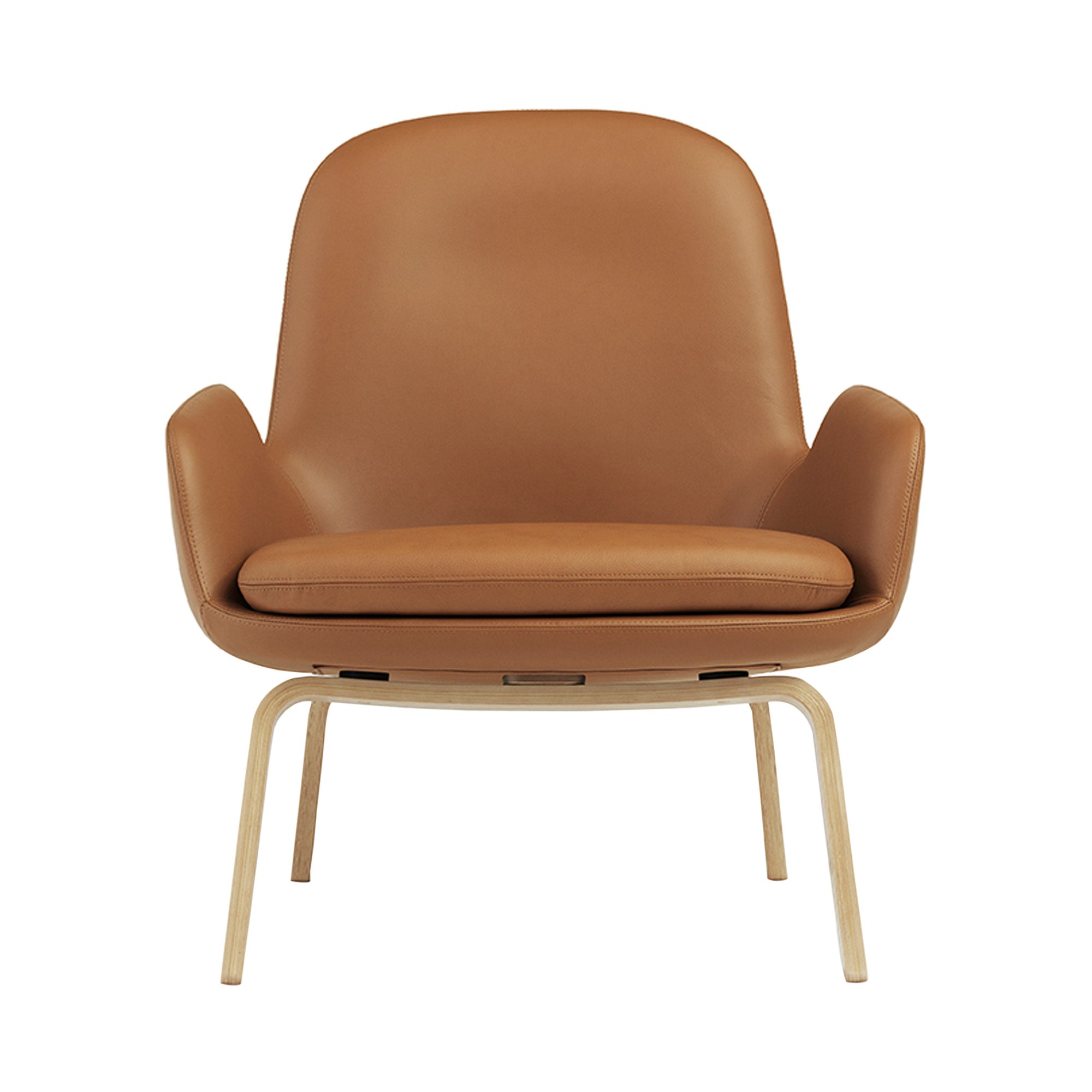 Era Lounge Chair: Low + Wood Base + Oak