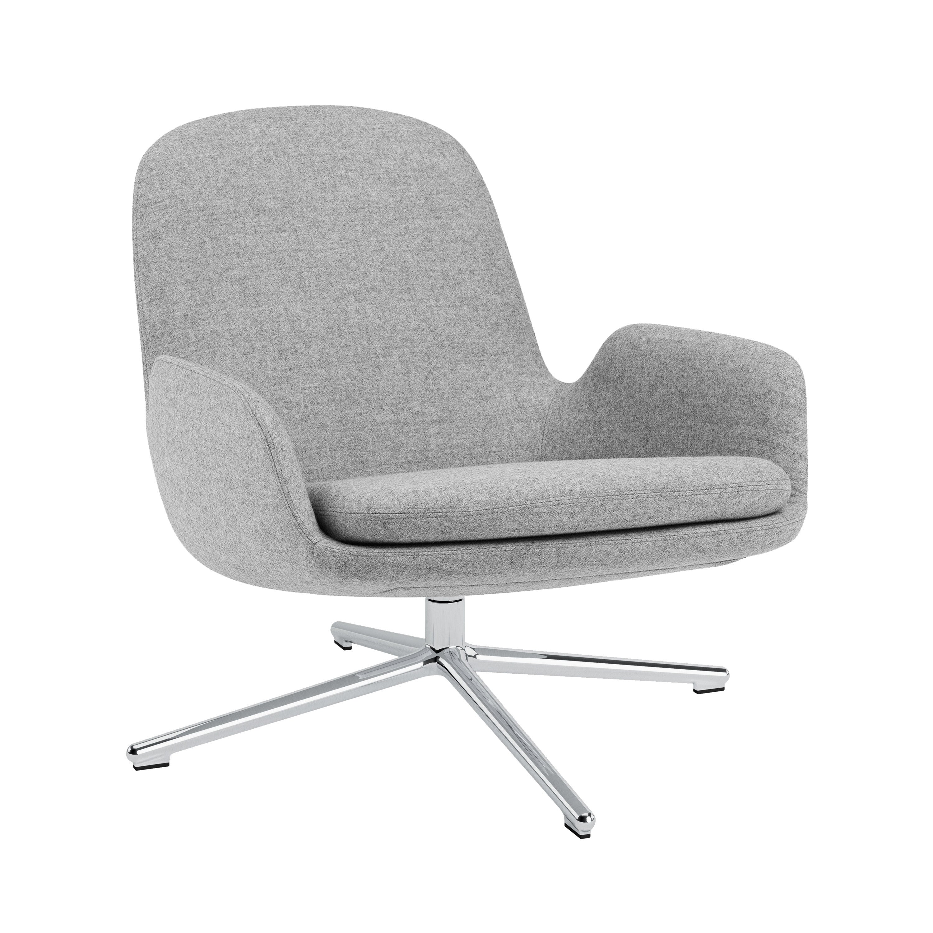 Era Lounge Chair Swivel: Low + Aluminum