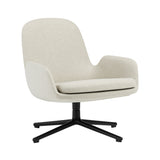 Era Lounge Chair Swivel: Low + Black Aluminum