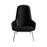 Era Lounge Chair: High + Metal Base + Chrome